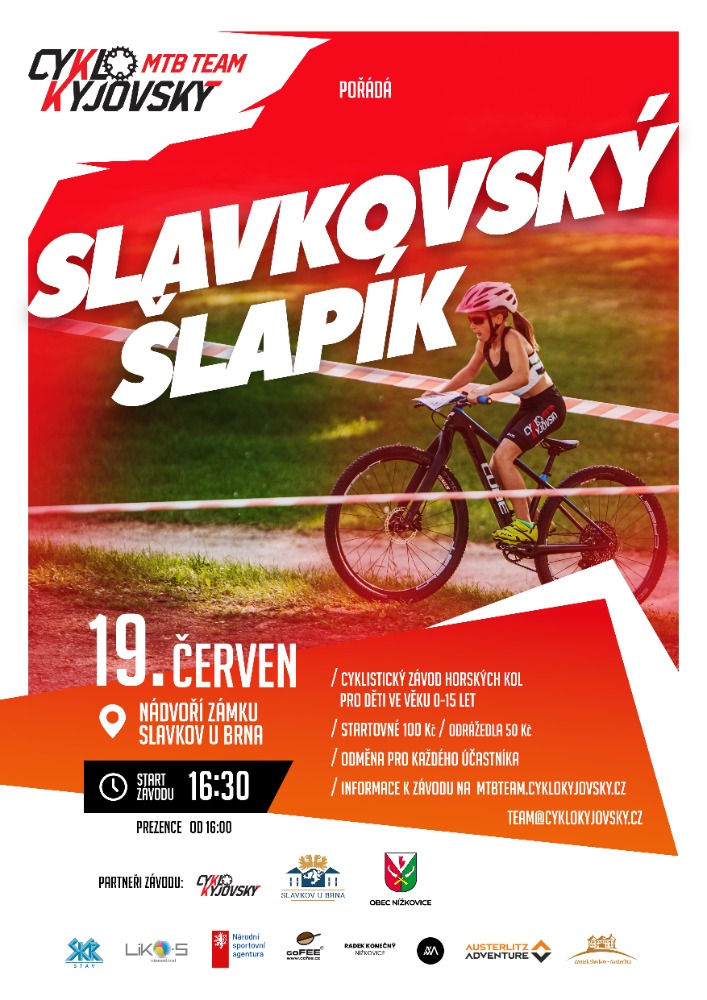 🚲 POZVÁNKA: Tradiční MTB závody pro děti ve Slavkově! 🏁