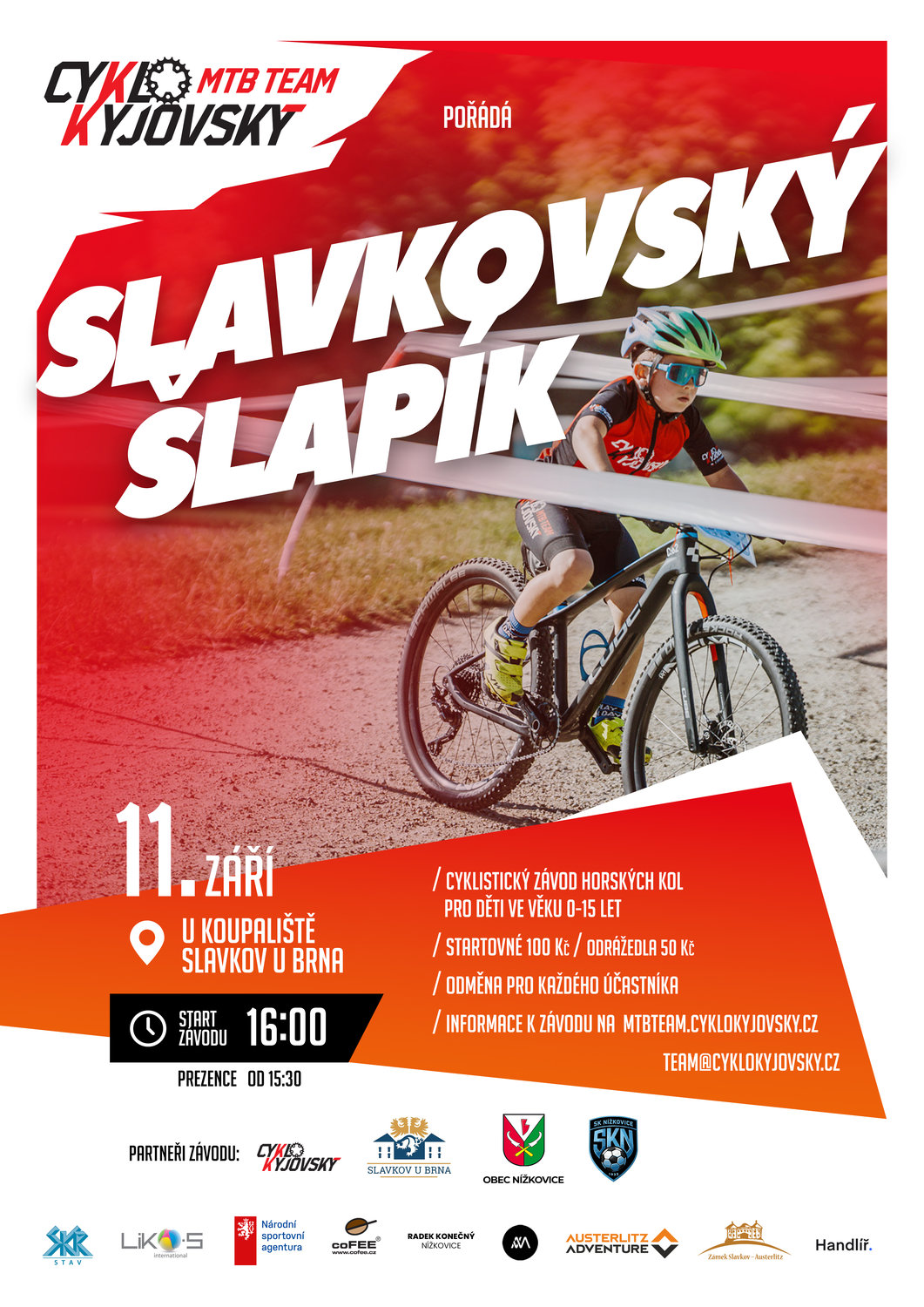 🚲 POZVÁNKA: Slavkovský šlapík – U koupaliště 2026 🏁